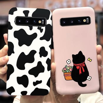 Για Samsung Galaxy S10 S10e S10+ Θήκη Fashion Candy Μαλακό κάλυμμα τηλεφώνου σιλικόνης για Samsung S10 Plus S10e Fundas Coque Bumper