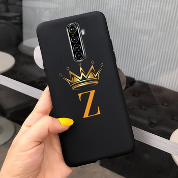 Για Realme X2 Pro Case RMX1931 Cute Crown Letter Cover Μαλακή θήκη τηλεφώνου σιλικόνης για Oppo Realme X2 Pro πίσω καλύμματα 6,5\'\' Προφυλακτήρας