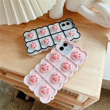 Cute Cartoon Cat Paw Μαλακή θήκη σιλικόνης για Samsung A52 A72 A51 A71 A32 A21 A20 A30 A50 A10E S9 S10 S20 S21 Plus Note 20 Ultra