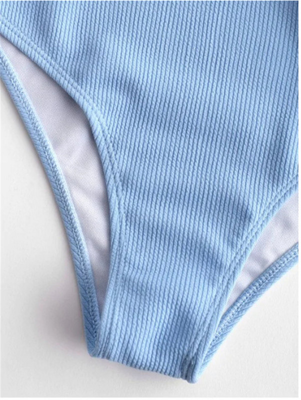 Seksualus maudymosi kostiumėlis, moteriškas priekyje kaklaraištis, lankelis, vientisas kūno kostiumas Push Up Monokini 2022 Halter Cross maudymosi kostiumėlis be nugaros, paplūdimio drabužiai