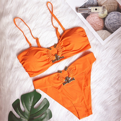 Fényes strasszos bikini, 2023. Szexi, tömör, egy vállból kivágott Push Up fürdőruha, női kristály fürdőruha Brazil tangás fürdőruha