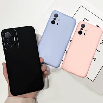 Силиконов калъф за Xiaomi 11T Case Mi 11T Pro Soft Slim Fundas Coque Candy Matte Phone Cover за Xiaomi 11T Pro Mi11T Pro Bumper