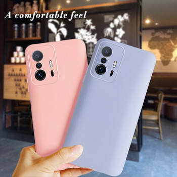 Силиконов калъф за Xiaomi 11T Case Mi 11T Pro Soft Slim Fundas Coque Candy Matte Phone Cover за Xiaomi 11T Pro Mi11T Pro Bumper