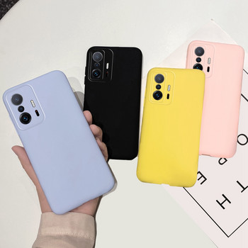 Силиконов калъф за Xiaomi 11T Case Mi 11T Pro Soft Slim Fundas Coque Candy Matte Phone Cover за Xiaomi 11T Pro Mi11T Pro Bumper