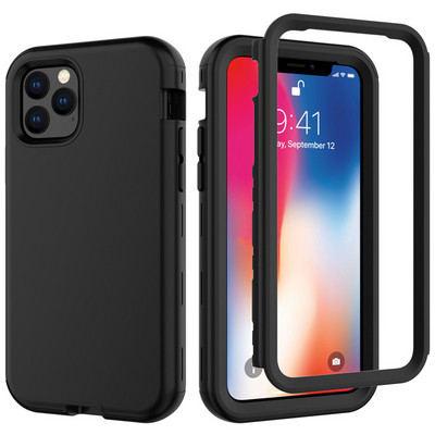 3 в 1 Armor удароустойчив калъф за телефон за iPhone 13 11 Pro 12 Pro Max 11 12 14 13 Pro Max Защитен заден капак за тежки условия