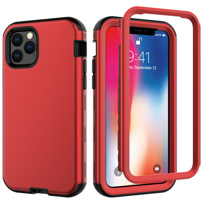 3 в 1 Armor удароустойчив калъф за телефон за iPhone 13 11 Pro 12 Pro Max 11 12 14 13 Pro Max Защитен заден капак за тежки условия