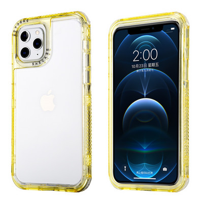 Ütésálló lökhárító telefontok iPhone 13 12 11Pro Max XR XS Max X 7 8 Plus 14Pro SE 2020 Candy Color átlátszó kemény PC borítóhoz