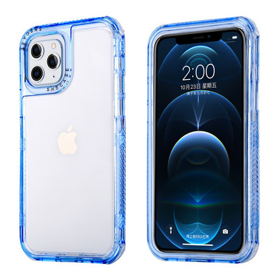 Ütésálló lökhárító telefontok iPhone 13 12 11Pro Max XR XS Max X 7 8 Plus 14Pro SE 2020 Candy Color átlátszó kemény PC borítóhoz