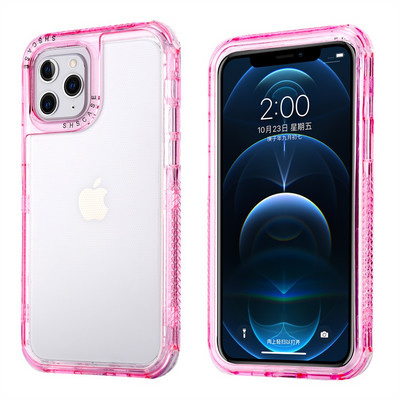 Ütésálló lökhárító telefontok iPhone 13 12 11Pro Max XR XS Max X 7 8 Plus 14Pro SE 2020 Candy Color átlátszó kemény PC borítóhoz