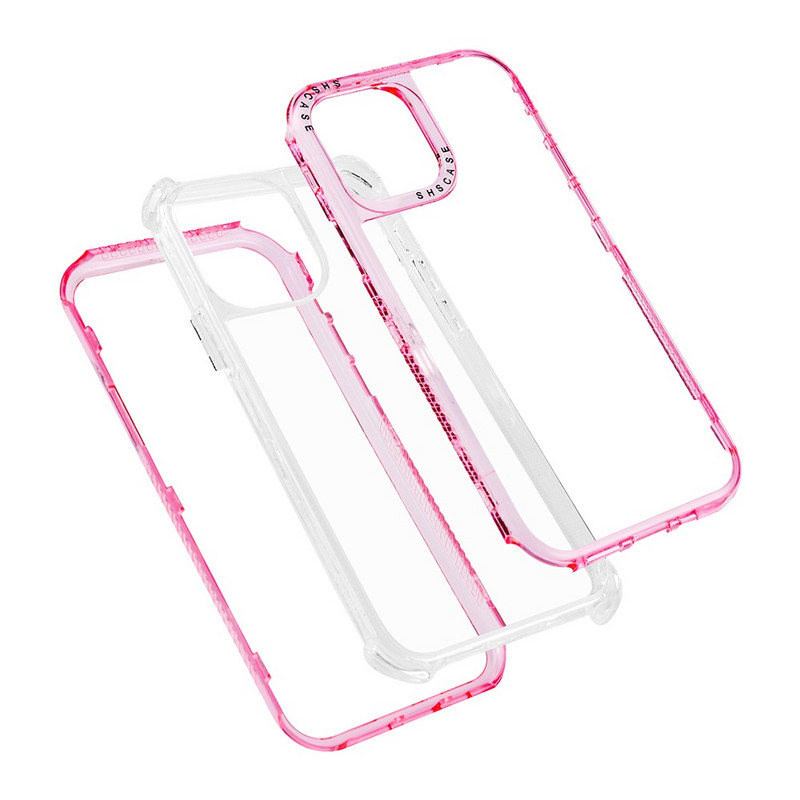 Ütésálló lökhárító telefontok iPhone 13 12 11Pro Max XR XS Max X 7 8 Plus 14Pro SE 2020 Candy Color átlátszó kemény PC borítóhoz