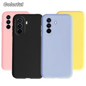 За Huawei Nova Y70 Plus Case MGA-LX9 Cute Macaron Pure Color Cover Soft Fundas Калъф за телефон за Huawei NovaY70 Nova Y70 Plus Capa