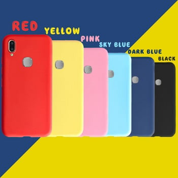 Силиконов калъф за Vivo V9 Youth Case 1726 1727 Мек удароустойчив Candy заден капак за Vivo V9 VivoV9 1723 калъфи за телефони 6.3\'\' броня