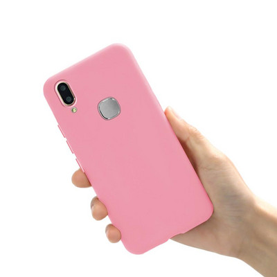 Силиконов калъф за Vivo V9 Youth Case 1726 1727 Мек удароустойчив Candy заден капак за Vivo V9 VivoV9 1723 калъфи за телефони 6.3`` броня