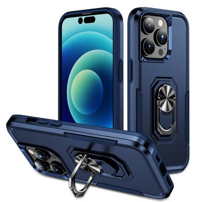 Gyűrűtartó tok iPhone 13 11 12 14 Pro Max XR X XS Max Lens kameravédő mágneses fém gyűrűs páncéltok iPhone 14 készülékhez
