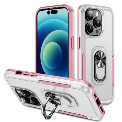 Gyűrűtartó tok iPhone 13 11 12 14 Pro Max XR X XS Max Lens kameravédő mágneses fém gyűrűs páncéltok iPhone 14 készülékhez