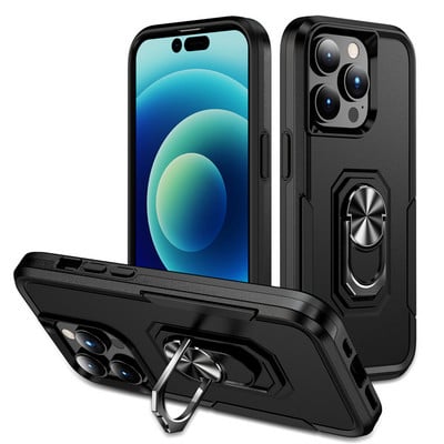 Gyűrűtartó tok iPhone 13 11 12 14 Pro Max XR X XS Max Lens kameravédő mágneses fém gyűrűs páncéltok iPhone 14 készülékhez
