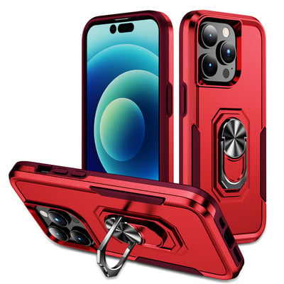 Gyűrűtartó tok iPhone 13 11 12 14 Pro Max XR X XS Max Lens kameravédő mágneses fém gyűrűs páncéltok iPhone 14 készülékhez
