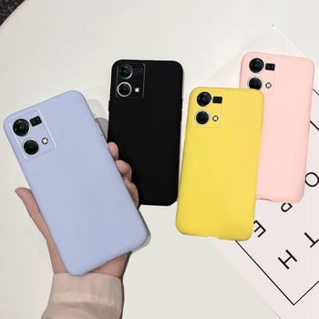 За Oppo F21 Pro Case Reno7 4G Cute Candy Matte Cover Силиконов мек Fundas калъф за телефон за Oppo Reno 7 F21 Pro F21Pro Cover Coque