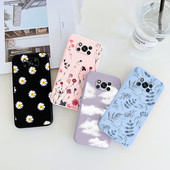 За Xiaomi Poco X3 Pro NFC Калъф за телефон Удароустойчив Coque TPU За Poco X3 POCOX3 X 3 NFC 6.67`` Заден капак Броня Чанта с цветя Fundas
