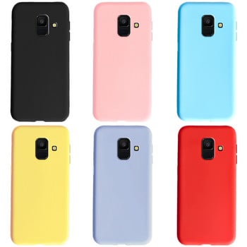 Пълно покритие за калъф за Samsung Galaxy A6 2018 A600 SM-A600F Candy Soft TPU чанта за телефон за Samsung A6 Plus 2018 Калъф A605 A605F Калъф