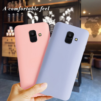 Пълно покритие за калъф за Samsung Galaxy A6 2018 A600 SM-A600F Candy Soft TPU чанта за телефон за Samsung A6 Plus 2018 Калъф A605 A605F Калъф