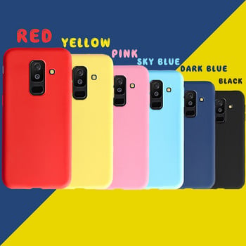 Пълно покритие за калъф за Samsung Galaxy A6 2018 A600 SM-A600F Candy Soft TPU чанта за телефон за Samsung A6 Plus 2018 Калъф A605 A605F Калъф