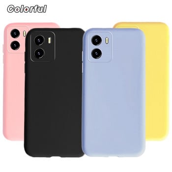 Για Vivo Y15s Case Cute Candy Color Matte Cover Θήκη τηλεφώνου σιλικόνης για Vivo Y01 Y 01 Πίσω κάλυμμα Vivo Y15a Y 15 s Τσάντες Capa