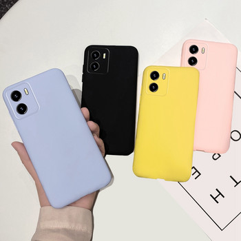 Για Vivo Y15s Case Cute Candy Color Matte Cover Θήκη τηλεφώνου σιλικόνης για Vivo Y01 Y 01 Πίσω κάλυμμα Vivo Y15a Y 15 s Τσάντες Capa