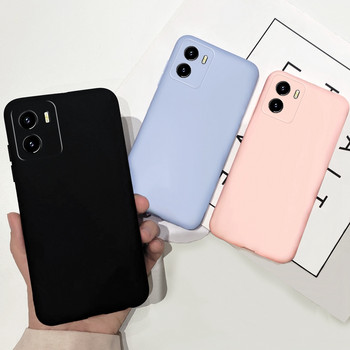 Για Vivo Y15s Case Cute Candy Color Matte Cover Θήκη τηλεφώνου σιλικόνης για Vivo Y01 Y 01 Πίσω κάλυμμα Vivo Y15a Y 15 s Τσάντες Capa