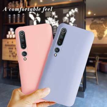 Θήκη σιλικόνης για κάλυμμα τηλεφώνου Xiaomi Mi 10 Pro 5G Soft Candy έγχρωμος προφυλακτήρας για Xiaomi Mi10 Mi 10 Pro Matte Coque προστατευτικό κέλυφος