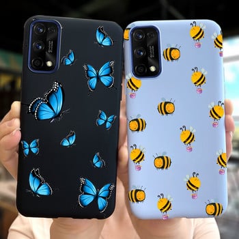 Θήκη για OPPO Realme 7 Pro Θήκη τηλεφώνου σιλικόνης για Realme 7 5G Realme7 Pro Protective Coque Μαλακό κάλυμμα προφυλακτήρα Shell Flower