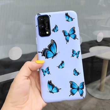 Θήκη για OPPO Realme 7 Pro Θήκη τηλεφώνου σιλικόνης για Realme 7 5G Realme7 Pro Protective Coque Μαλακό κάλυμμα προφυλακτήρα Shell Flower