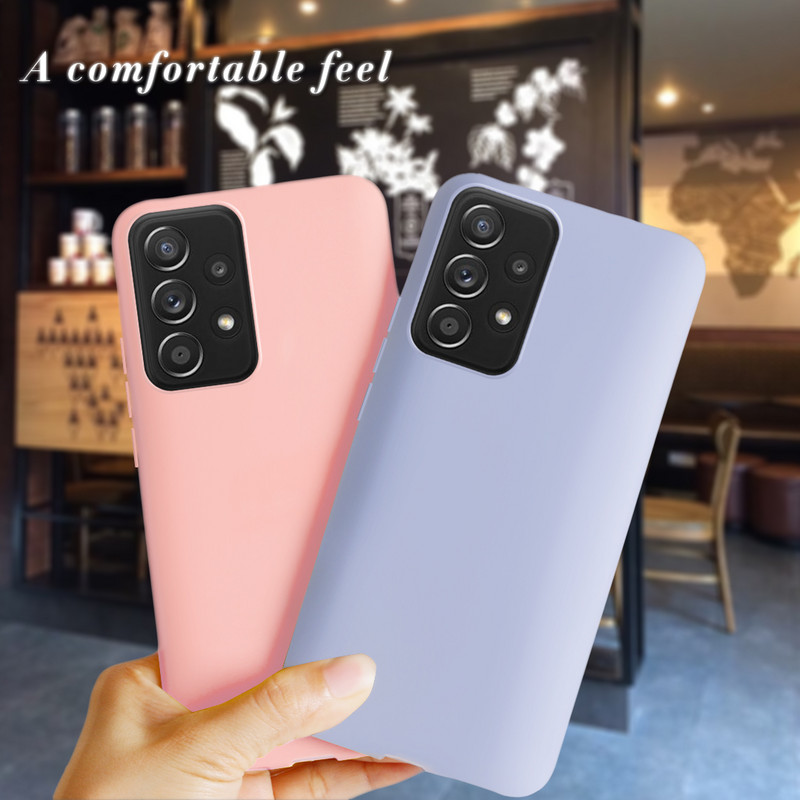 Skirtas Samsung A33 5G dėklui A336U minkštas silikoninis mielas saldainis matinis dangtelis, atsparus smūgiams telefono dėklas, skirtas Samsung Galaxy A33 5G Fundas buferiui