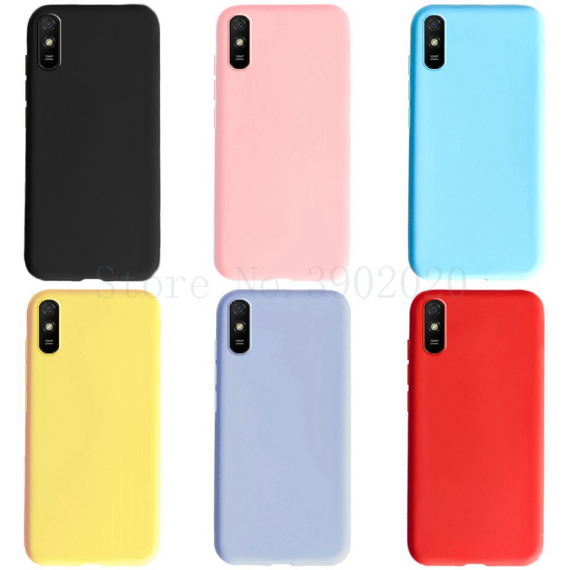 Candy silikonska maska za Redmi 9A, otporna na udarce, mekana silikonska TPU telefon, izdržljiva maska za Xiaomi Redmi 9A Case Puna zaštitna školjka