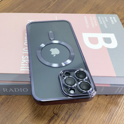 Διαφανής θήκη Magsafe Magsafe Wireless Charging για iPhone 14 13 12 11 Pro Max Plus Πλήρες κάλυμμα φακού γυαλιού iPhone14 14Pro