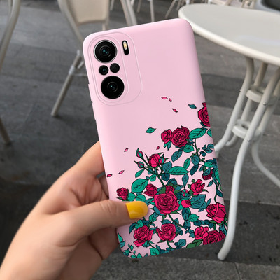 За Xiaomi Poco F3 Калъф Redmi K40 Pro Сладко покритие с рисувани бонбони Мек силиконов калъф за Xiaomi Redmi K40 Pro Plus RedmiK40 Корпус