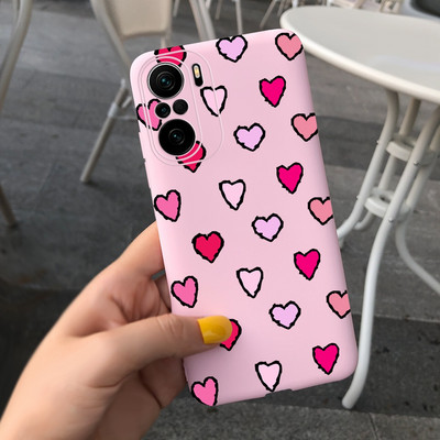 За Xiaomi Poco F3 Калъф Redmi K40 Pro Сладко покритие с рисувани бонбони Мек силиконов калъф за Xiaomi Redmi K40 Pro Plus RedmiK40 Корпус