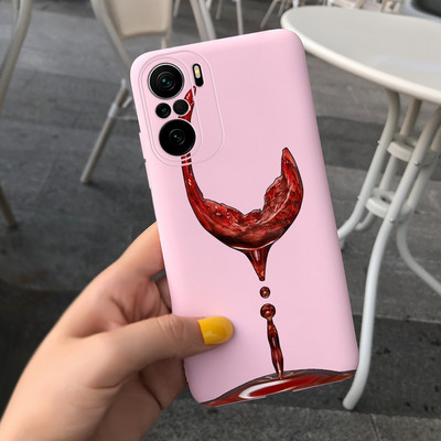 За Xiaomi Poco F3 Калъф Redmi K40 Pro Сладко покритие с рисувани бонбони Мек силиконов калъф за Xiaomi Redmi K40 Pro Plus RedmiK40 Корпус