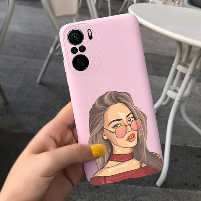 За Xiaomi Poco F3 Калъф Redmi K40 Pro Сладко покритие с рисувани бонбони Мек силиконов калъф за Xiaomi Redmi K40 Pro Plus RedmiK40 Корпус