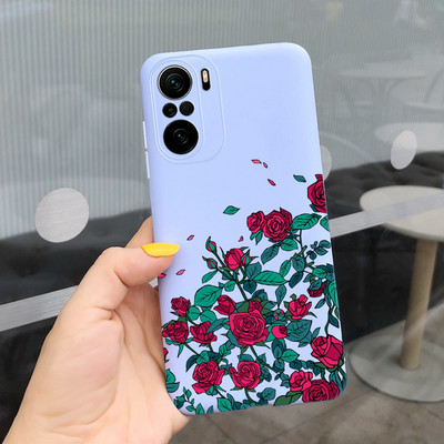 За Xiaomi Poco F3 Калъф Redmi K40 Pro Сладко покритие с рисувани бонбони Мек силиконов калъф за Xiaomi Redmi K40 Pro Plus RedmiK40 Корпус