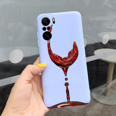 За Xiaomi Poco F3 Калъф Redmi K40 Pro Сладко покритие с рисувани бонбони Мек силиконов калъф за Xiaomi Redmi K40 Pro Plus RedmiK40 Корпус