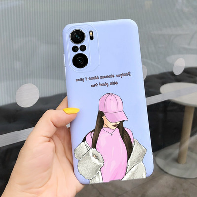 За Xiaomi Poco F3 Калъф Redmi K40 Pro Сладко покритие с рисувани бонбони Мек силиконов калъф за Xiaomi Redmi K40 Pro Plus RedmiK40 Корпус