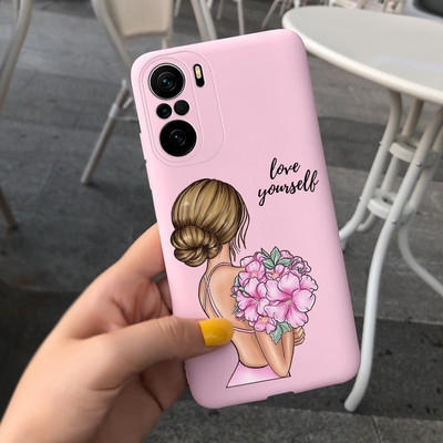 За Xiaomi Poco F3 Калъф Redmi K40 Pro Сладко покритие с рисувани бонбони Мек силиконов калъф за Xiaomi Redmi K40 Pro Plus RedmiK40 Корпус