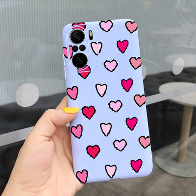 За Xiaomi Poco F3 Калъф Redmi K40 Pro Сладко покритие с рисувани бонбони Мек силиконов калъф за Xiaomi Redmi K40 Pro Plus RedmiK40 Корпус