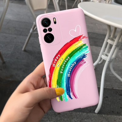 За Xiaomi Poco F3 Калъф Redmi K40 Pro Сладко покритие с рисувани бонбони Мек силиконов калъф за Xiaomi Redmi K40 Pro Plus RedmiK40 Корпус