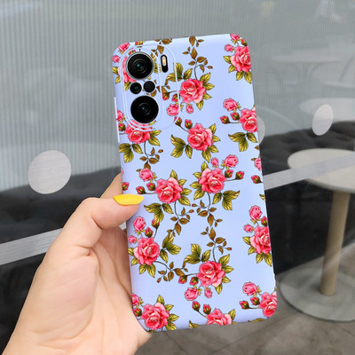 За Xiaomi Poco F3 Калъф Redmi K40 Pro Сладко покритие с рисувани бонбони Мек силиконов калъф за Xiaomi Redmi K40 Pro Plus RedmiK40 Корпус