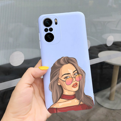 За Xiaomi Poco F3 Калъф Redmi K40 Pro Сладко покритие с рисувани бонбони Мек силиконов калъф за Xiaomi Redmi K40 Pro Plus RedmiK40 Корпус