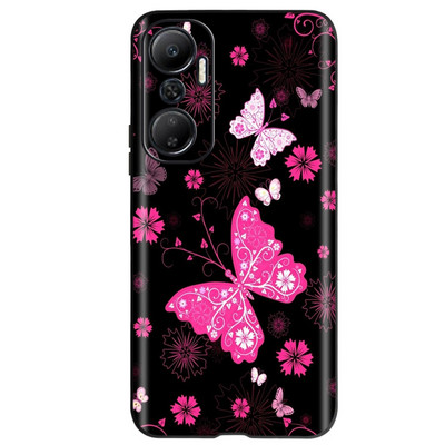За Infinix Hot 20 20i Калъф X6826 X6826B X665C X665E Луксозно боядисано покритие Мек TPU телефон Csse За Infinix Hot 20i Hot20 i Броня