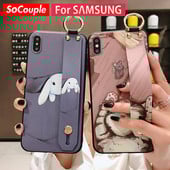 Θήκη SoCouple Wrist Strap για Samsung A52s A51 A32 50 A70 71 72 12 30s 21s Note S20 FE S21 S22 S23 Plus Θήκη θήκης τηλεφώνου Ultra