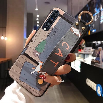 Θήκη SoCouple Wrist Strap για Samsung A52s A51 A32 50 A70 71 72 12 30s 21s Note S20 FE S21 S22 S23 Plus Θήκη θήκης τηλεφώνου Ultra